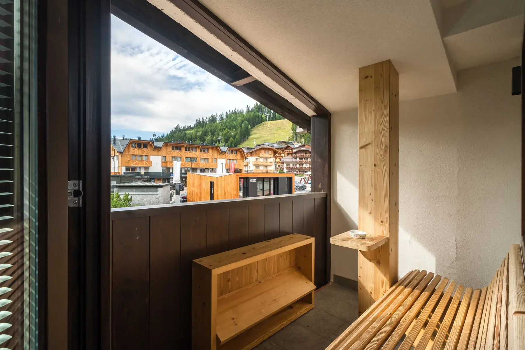 Dettaglio del bagno privato del Piccolo Chalet